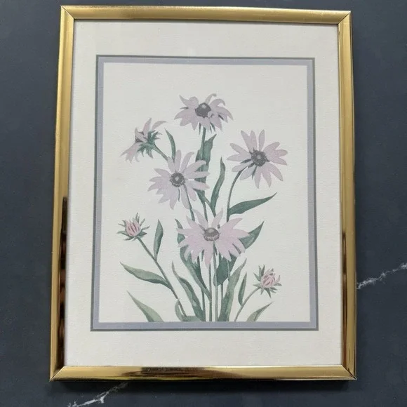 Vintage Chinese Watercolor Painting Framed Set of 3 Birds Flowers Signed - Picture 4 of 14